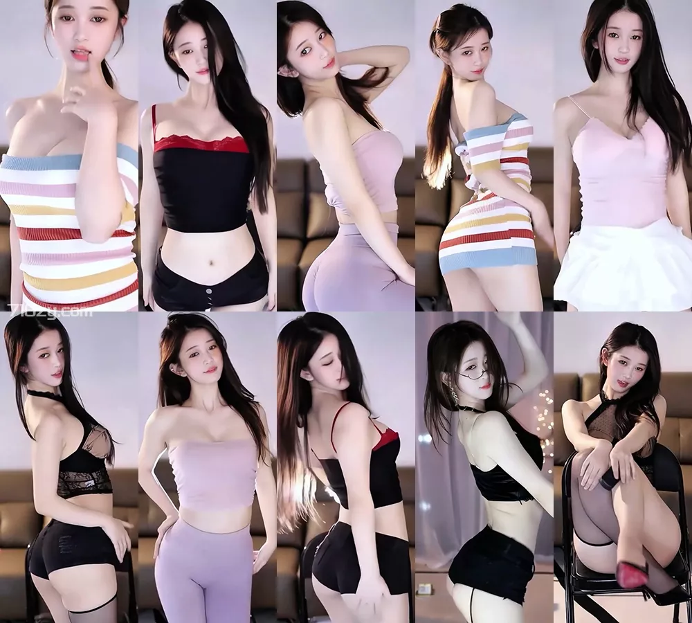 [主播]斗鱼直播小淼/小软软精选热舞无水剪辑[9V/1.74G]-豆舞